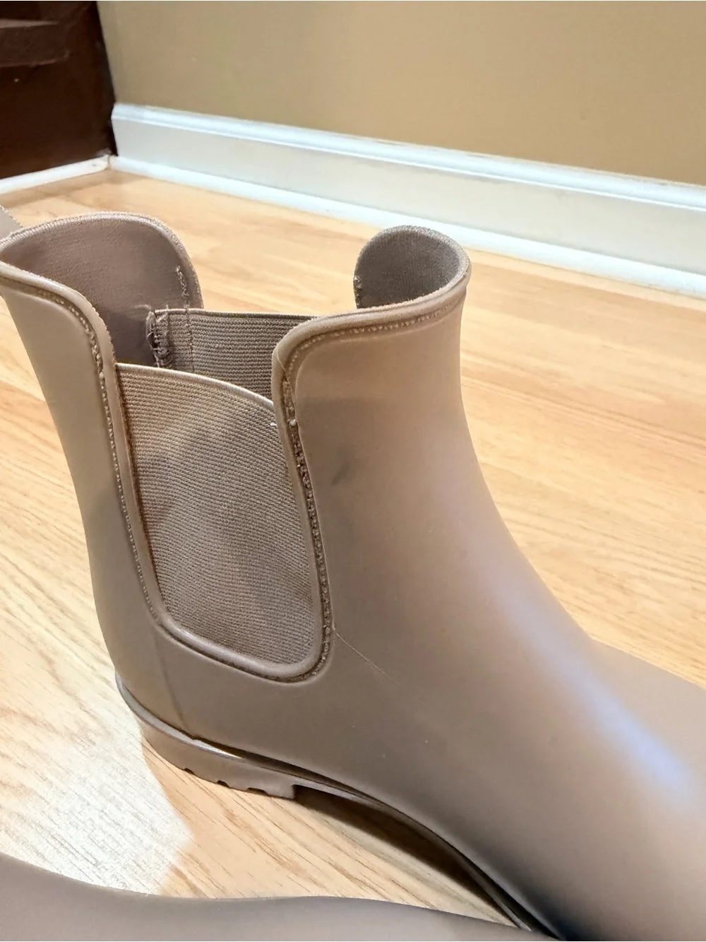 a new day Taupe Chelsea Rain Booties